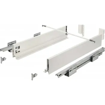 Nábytkové kování GTV Zásuvka s bočnici AXIS PRO PUSH to OPEN, výška 86 mm - barva bílá Jmenovitá délka [mm]: 350