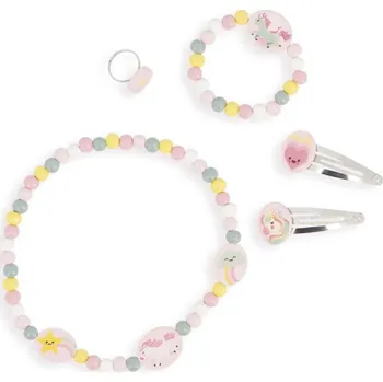 kreativní sada Janod Sada šperků Jednorožec 5 ks