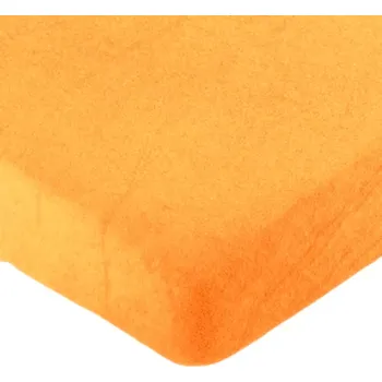 Prostěradlo Margitex prostěradlo froté oranžové 90x200 cm (Napínací prostěradlo)
