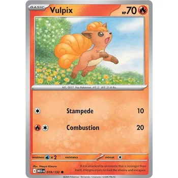 Sběratelská karetní hra Vulpix 019/132 - Mega Evolution Typ karty: Non-Holo