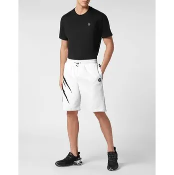 Plein Sport Šortky 8225 Bílá Jogger Fit 4XL