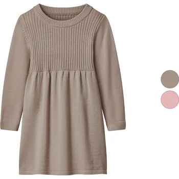 Dívčí šaty lupilu® Dívčí pletené šaty z vlny Merino
