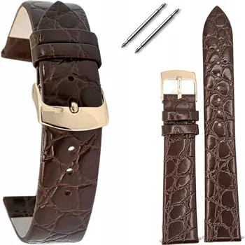 Řemínek na hodinky HNĚDÝ KOŽENÝ ŘEMÍNEK K HODINKÁM 0117.02.14 14 mm