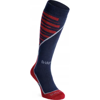 Pánské podkolenky Bridgedale Ski Midweight+ navy/red Velikost: XL