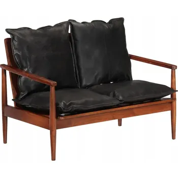Pohovka Dvojmístná pohovka Retro Black 99x65x72 cm Akácie