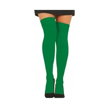 Dámské punčochy Dámské samodržící punčochy zelené matné 30 DEN