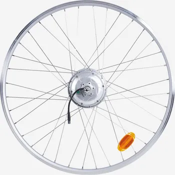 Zapletené kolo ELOPS Zadní kolo 28 " s motorem 36 V dvoustěnný ráfek na kolo Elops 120E stříbrné 700 ŠEDÁ