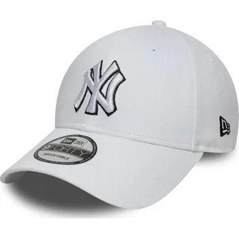 Kšiltovka Kšiltovka New Era - MLB Outline 9FORTY - NY Yankees - White velikost One Size (56-59 cm)