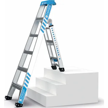 Žebřík ZARGES MultiMaster 5 , 40331, Pracovní výška jako opěrný žebřík (m): 3,7