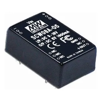 Měnič napětí Mean Well SCW08B-15 Měnič DC/DC modulový 8W 15V