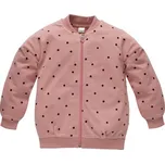 PINOKIO Mikina na zip Tres Bien puntíky STARORŮŽOVÁ - 86