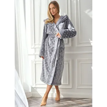 Dámský župan Dámský župan L&L 2551 AMIRA šedá S 0