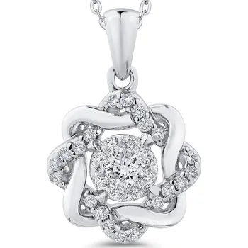 Přívěsek Proplétaný přívěsek s diamanty Blair