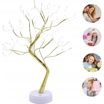 Vánoční dekorace VÁNOČNÍ OSVĚTLENÍ NA STROMEČEK NOČNÍ LAMPA OZDOBNÝ STROMEK NOČNÍ LAMPA 108 LED