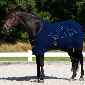 Deka pro koně Odpocovací deka HV POLO Basic zima 2025 Tmavě modrá 145cm