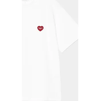 Dámské tričko Carhartt WIP Heart Patch (white/red) M, bílá
