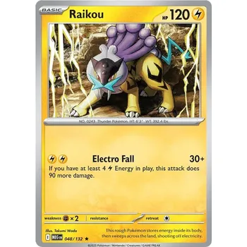 Sběratelská karetní hra Raikou 048/132 - Mega Evolution Typ karty: Holo