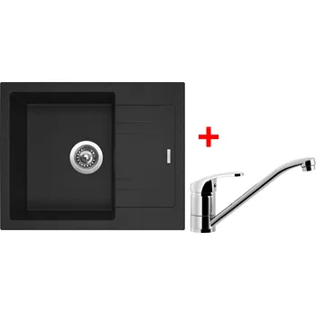 Granitový dřez Sinks LINEA 600N + baterie PRONTO granblack 30