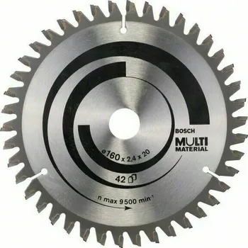 Příslušenství k pile Bosch Multi Material 160×20/16×2,4 mm – pilový kotouč 42 zubů