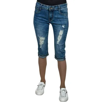 Re-Dress Dámské modré 3/4 džíny JANA Barva: Modrá, Velikost: 26