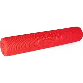podložka na cvičení Podložka na jógu Profit Slim 173x61x0,5cm červená DK 2203