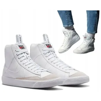 Dámská obuv Nike sportovní boty z přírodní kůže bílé barvy velikost 38,5