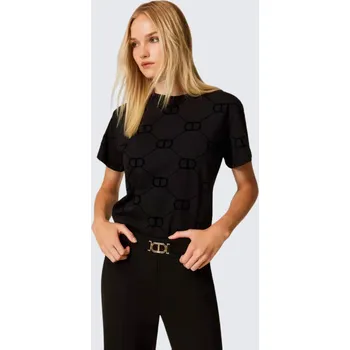 Dámské tričko Dámské tričko TWINSET 252TP2055 černé Velikost: XS