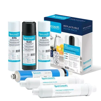 Filtrace vody SET filtrů s membránou pro reverzní osmózy 10“ x 2,5“ ECOPURE