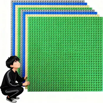 ostatní stavebnice 8 KUSŮ Velká STAVEBNÍ DESKA stavebnice hračka kreativní podložka 32x32