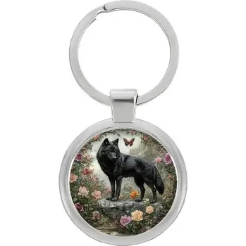 Přívěšek na klíče vlk