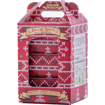 Mýdlo ITERITALIA Vánoční dárkový set přírodních mýdel - Aromatické ovoce