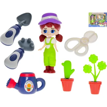 Panenka MikroTrading Panenka zahradnice 15cm s doplňky