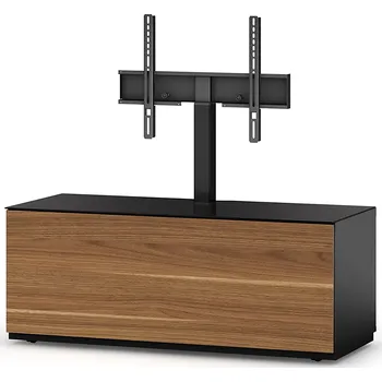 Televizní stolek TV stolek Sonorous STA111 (ořech) (Moderní televizní a Hifi stolek s TV stojanem pro Televize ideálně do 55" a další komponenty. Stolek má vrchní skleněnou desku a přední dvířka v dekoru ve zvolené barvě, skrytý IR snímač - (ovládáte elektroniku přes)
