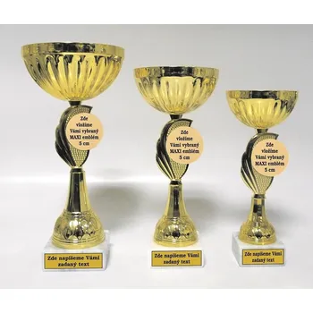 Poháry 521 Emblém MAXI (5cm) vyberte z naší nabídky podle sportu.