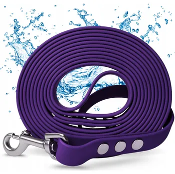 Vodítko pro psa Vodítko Pro Psa Malého / Velkého 15M Voděodolné Silné Dlouhé Krátké Fialové