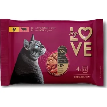 Krmivo pro kočku Mylove krmivo mokrá kuřecí 340 g