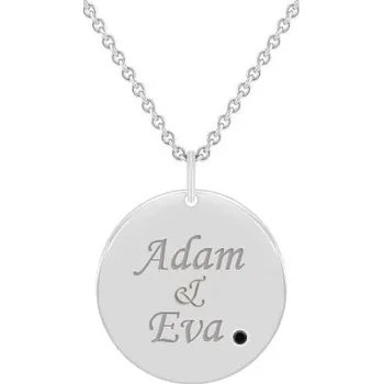 Přívěsek Platinový přívěsek s černým diamantem a gravírem dle vaší volby Cassius