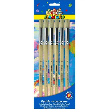 Umělecký štětec Kulaté štětce Flamingo