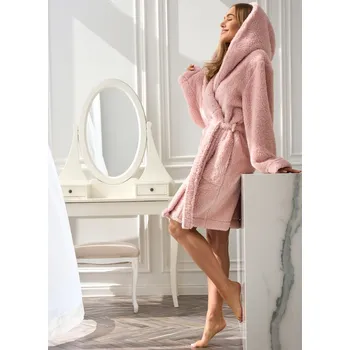 Dámské noční prádlo Dámský župan L&L 2559 LIV pudrově růžová L 0