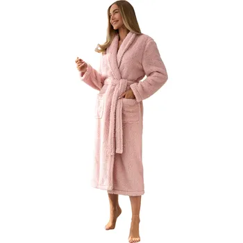 Dámský župan Dámský župan L&L 2560 AURA pudrově růžová M 0