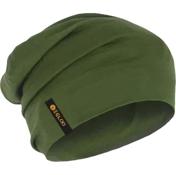 Čepice EGLOO MERINO LIGHT čepice NJORD, zelená Velikost: M