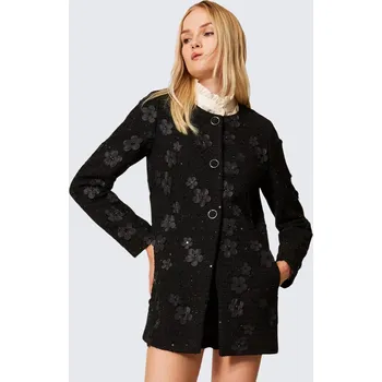 Dámský kabát Dámský kabátek TWINSET 252TP2400 černý Velikost: 44