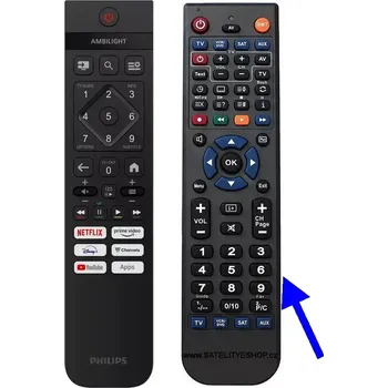 Philips 32PHS6000 náhradní dálkový ovladač