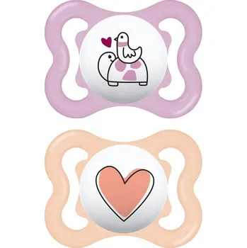 dudlíky MAM DUDLÍK SUPREME 0, dbl box, fialový/oranžový;