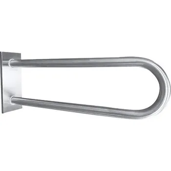 Podpěrné madlo 10x25 cm nerez/stříbrná