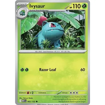 Sběratelská karetní hra Ivysaur 002/132 - Mega Evolution Typ karty: Non-Holo