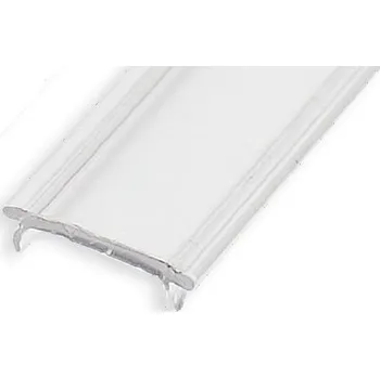 LED lišta Krycí pásek naklapávací pro LED profil navrch LL-08 - 3 m čirý