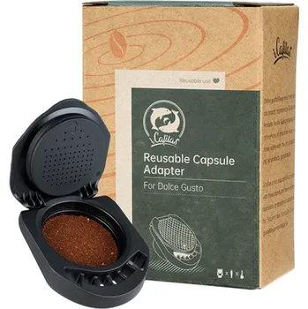 Kávovar Opakovaně použitelný kávový adaptér pro mletou kávu Kompatibilní s kávovary Dolce Gusto Ekologická kapsle s víčkem