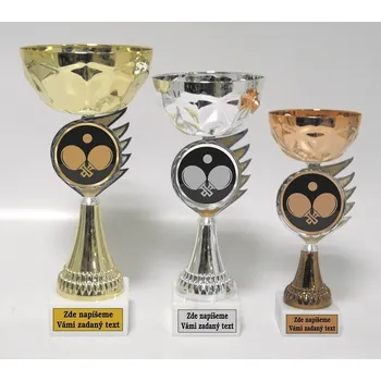 Stolní tenis poháry 522-AC020 Zde napište text na štítky a součet zadejte do košíku. Více informací viz.POPIS v dolní části.