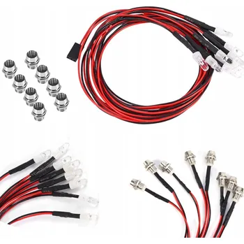 RC model auta SADA 8 LED ZADNÍCH SVĚTEL PRO AUTO 1/10 RC TRUCK CRAWLER